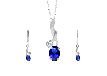 Silver Plated | Gemstone Pendant Sets